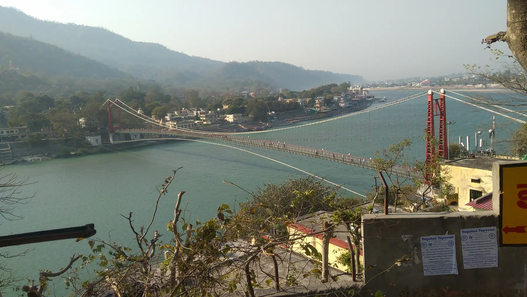 Rishikesh and the Ganges valley from above